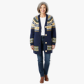 Women's Cable Knit Cardigan Sweater Button Front