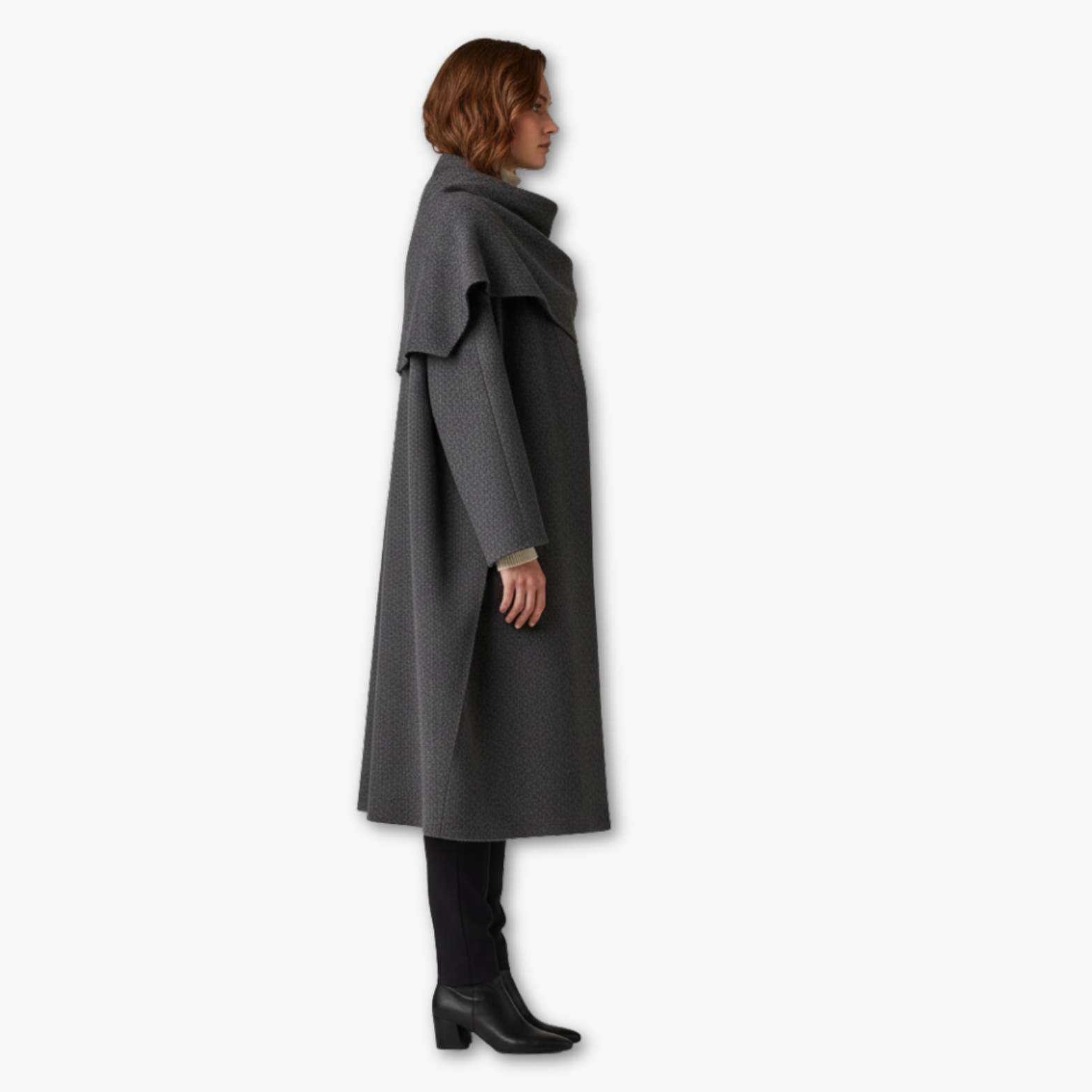 Elegant Knit Scarf Coat for Women