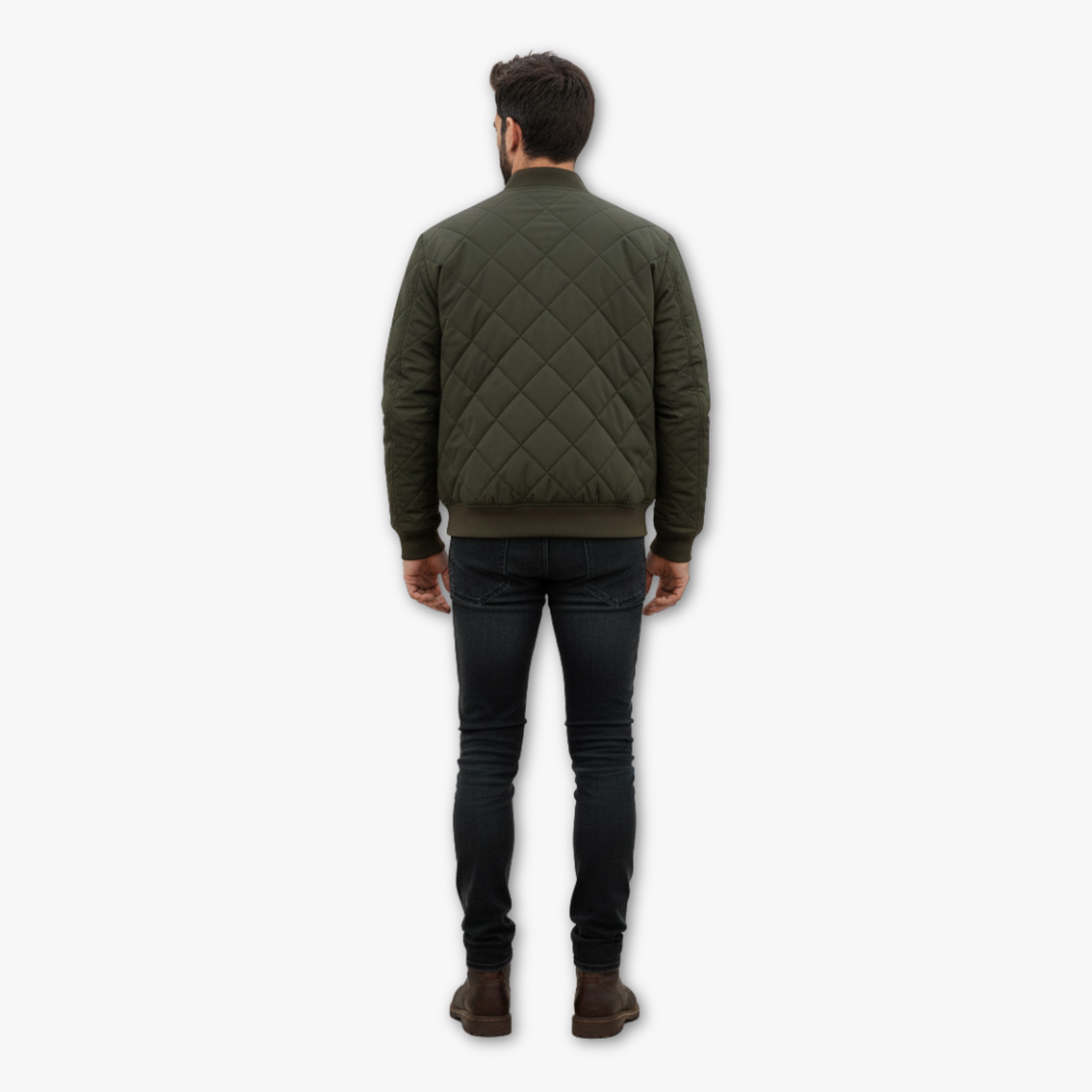 Quilted Bomber Jacket for Men