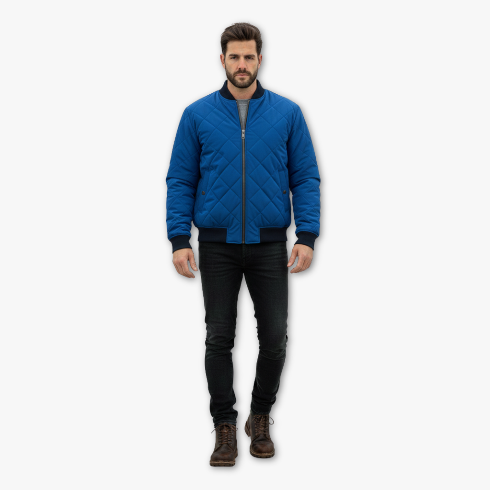 Quilted Bomber Jacket for Men